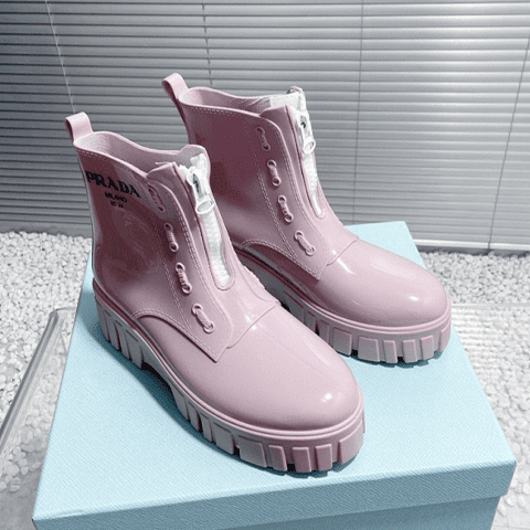 프라다 레인부츠 앞면지퍼