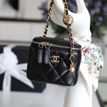 클래식 골드볼 베니티 백