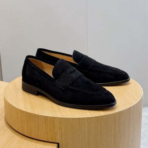 로로피아* 스웨이드 남성 구두 로퍼