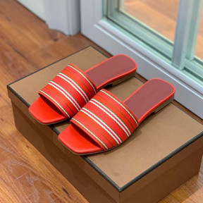 로로피아* 스트라이프 샌들 슬리퍼