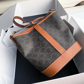 셀린* 카바스 트리오페 버킷백 스몰 미디움