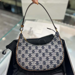 셀린* 데님 블루 아바 호보백