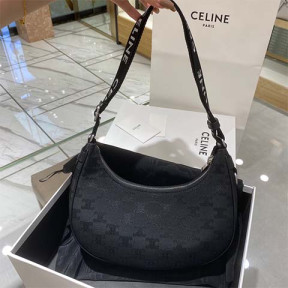 셀린* 자카드 이니셜 아바 호보백