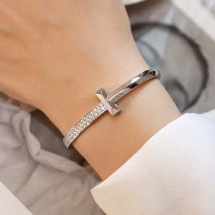 티파* T1 다이아 와이드 팔찌