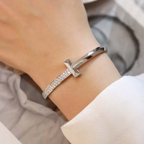 티파* T1 다이아 와이드 팔찌