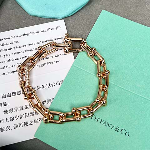 티파* 하드웨어 버클 다이아 팔찌