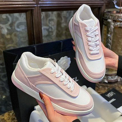 핑크 화이트 스니커즈