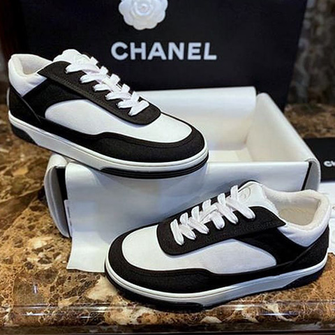 투톤 테니스 스니커즈