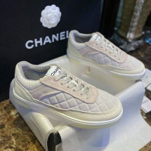 벨벳 퀼팅 스니커즈