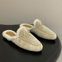 구찌 스웨이드 프린스타운 홀스빗 뮬