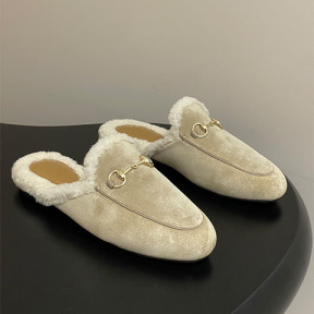 구찌 스웨이드 프린스타운 홀스빗 뮬