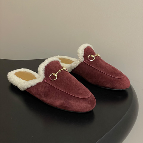 구찌 스웨이드 프린스타운 홀스빗 뮬