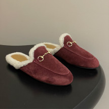 구찌 스웨이드 프린스타운 홀스빗 뮬