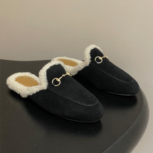 구찌 스웨이드 프린스타운 홀스빗 뮬