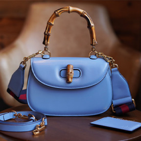 구찌 뱀부 1947 스몰 탑 핸들백 675797