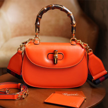 구찌 뱀부 1947 스몰 탑 핸들백 675797