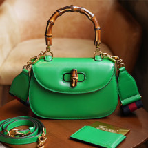 구찌 뱀부 1947 스몰 탑 핸들백 675797