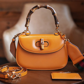 구찌 뱀부 1947 스몰 탑 핸들백 675797