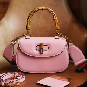 구찌 뱀부 1947 스몰 탑 핸들백 675797