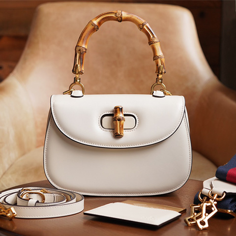 구찌 뱀부 1947 스몰 탑 핸들백 675797