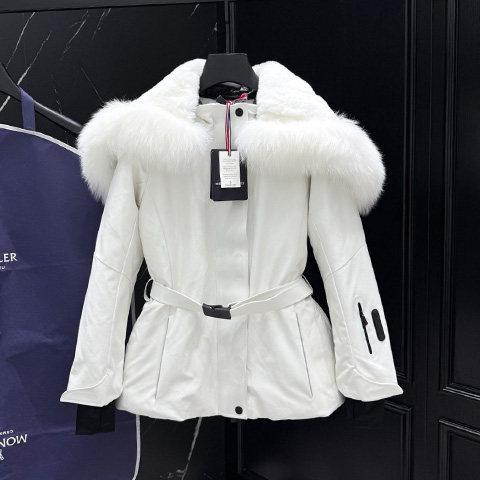 몽클레어 그레노블 벨티드 폭스 다운 자켓 패딩