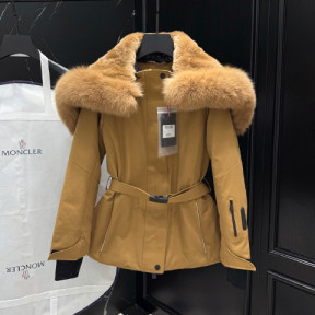 몽클레어 그레노블 벨티드 폭스 다운 자켓 패딩