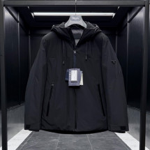 프라다 트라이앵글 삼각로고 다운 방수 패딩 자켓