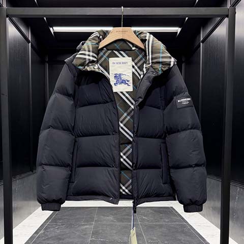 버버리 체크무늬 패딩 자켓 패딩 쪼끼(분리형)