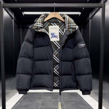 버버리 체크무늬 패딩 자켓 패딩 쪼끼(분리형)