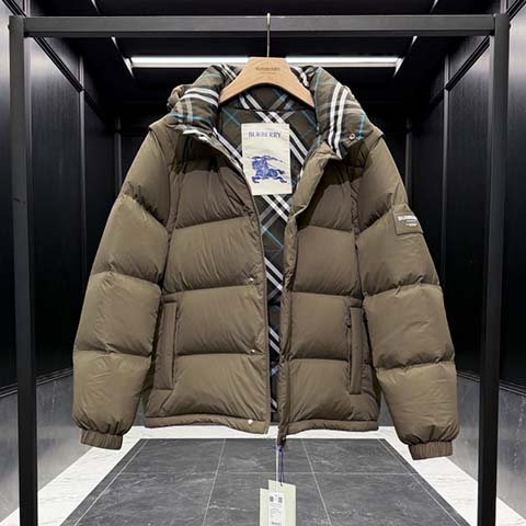 버버리 체크무늬 패딩 자켓 패딩 쪼끼(분리형)