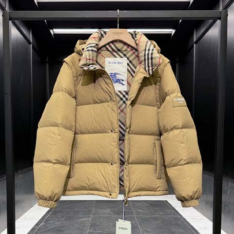 버버리 체크무늬 패딩 자켓 패딩 쪼끼(분리형)