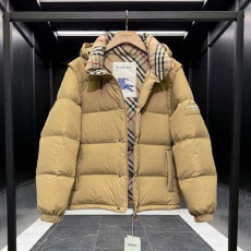 버버리 체크무늬 패딩 자켓 패딩 쪼끼(분리형)