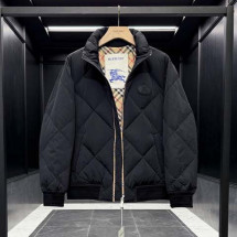 버버리 체크무늬 다이아몬드 퀼팅 패딩 자켓