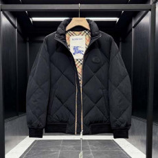 버버리 체크무늬 다이아몬드 퀼팅 패딩 자켓