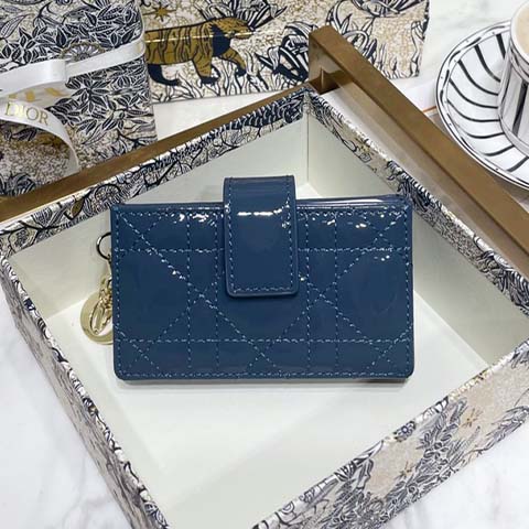 디올 페이던트 아코디언 카드지갑