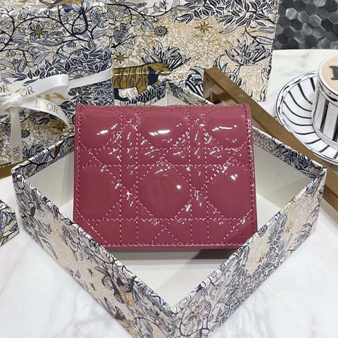 디올 까나쥬 페이던트 레이디 반지갑