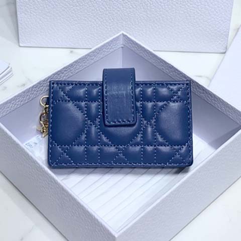 디올 아코디언 카드지갑 램스킨