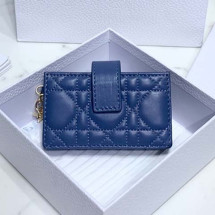 디올 아코디언 카드지갑 램스킨