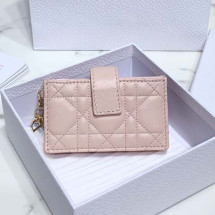 디올 아코디언 카드지갑 램스킨