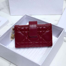 디올 아코디언 카드지갑 램스킨