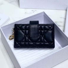 디올 아코디언 카드지갑 램스킨