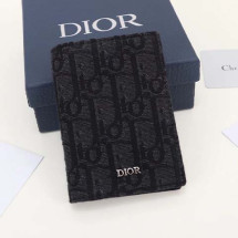디올 CD 오블리크 자카드 카드지갑